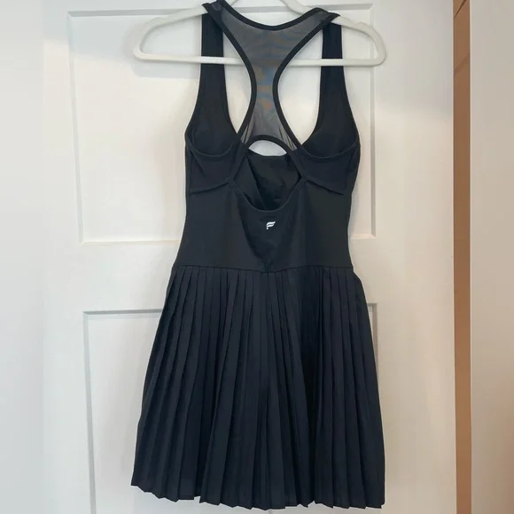 Fabletics Hot Shot Pleated Classic Mini Athletic Dress Black Size M - Picture 5 of 8